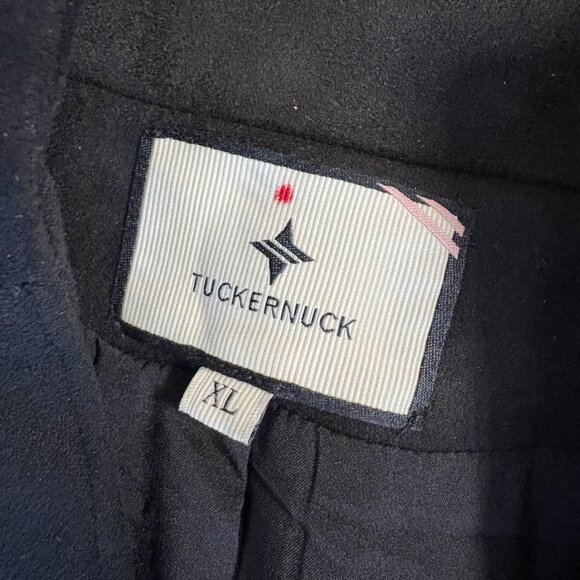 Tuckernuck Suede Clifton Dress in black size XL faux suede mini stand collar - Picture 6 of 11